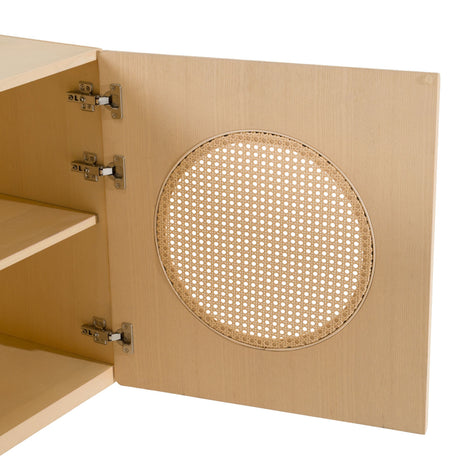 Nova Domus Osaka - Modern Natural Ash + Rattan Buffet