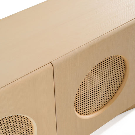 Nova Domus Osaka - Modern Natural Ash + Rattan Buffet