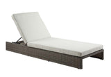 Acme - Salena Patio Sun Lounge OT01093 Beige Fabric & Gray Finish