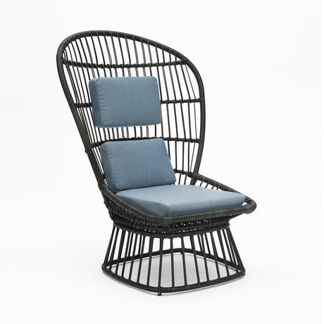 Acme - Qudrat Patio Lounge Chair OT01914 Black Finish