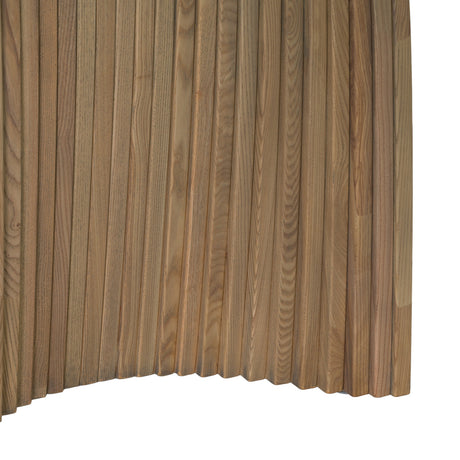 Pangea - Mid-Century Modern Glass + Buckwheat Ash Rectangular Dining Table - View Image 1