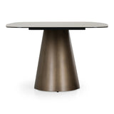 Paulsen - Modern Ceramic + Brass Dining Table - View Image 1