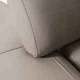 Divani Casa Pella Modern Grey Italian Leather U-Shaped Sectional Sofa – Stylish & Spacious Seating - Home Elegance USA