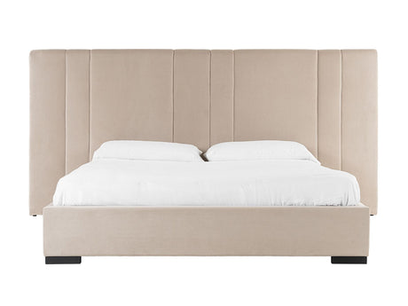 Penelope + Aspen Modern Beige Velvet & Brown Ash Bedroom Set – VIG Furniture - sold by Home Elegance USA