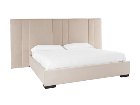 Penelope + Aspen Modern Beige Velvet & Brown Ash Bedroom Set – VIG Furniture - sold by Home Elegance USA