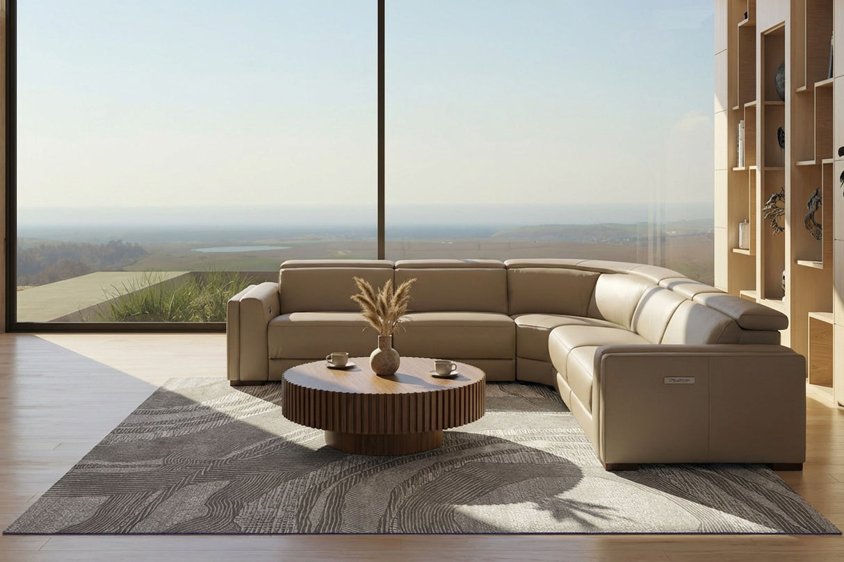 Frazier Modern Tan Leather Power Reclining Sectional Sofa – VIG Furniture