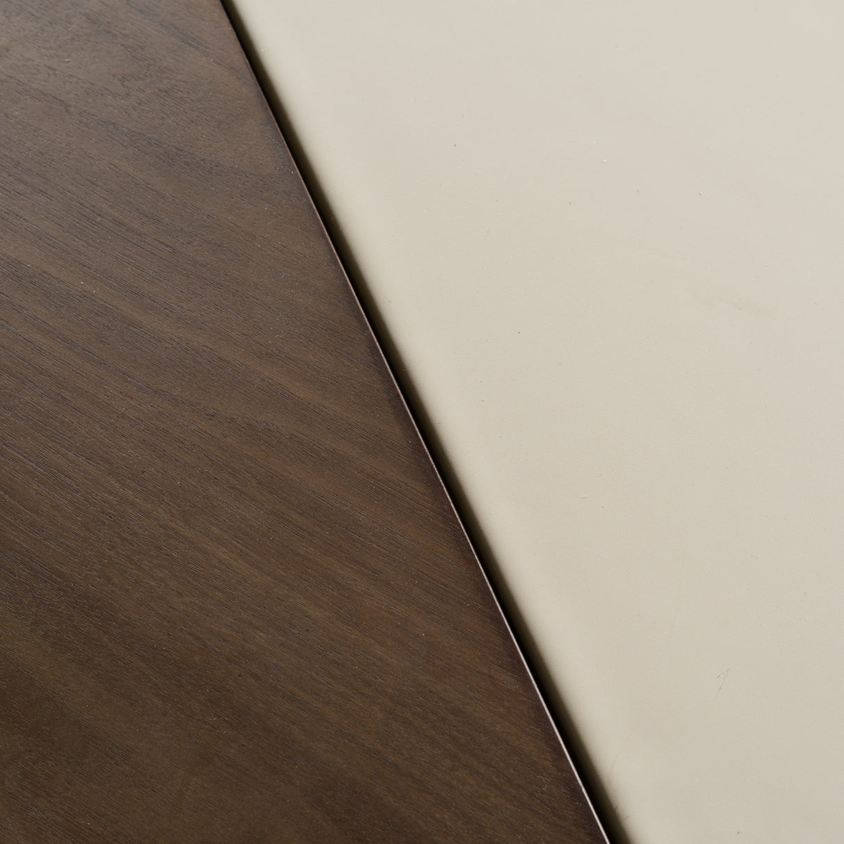 Pilot - Modern Dark Walnut + Beige Leather Desk - View Image 1