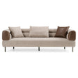Plume - Modern Brown Fabric Sofa - View Image 1