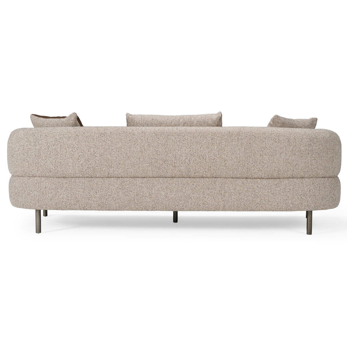 Plume - Modern Brown Fabric Sofa - View Image 1