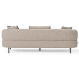 Plume - Modern Brown Fabric Sofa - View Image 1