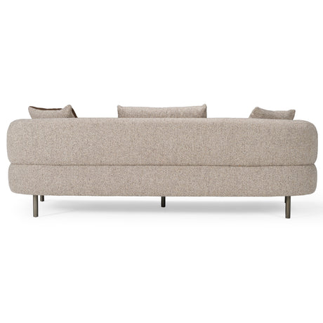 Plume - Modern Brown Fabric Sofa - View Image 1