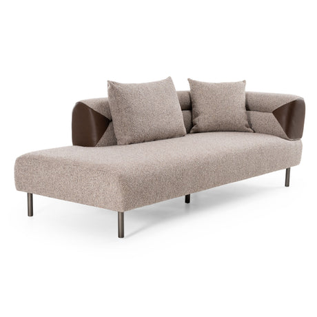 Plume Modern Brown Fabric Sectional Sofa – VIG Furniture - sold by Home Elegance USA