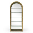 Poise - Modern Antique Brass + Mirror Bookcase - View Image 1