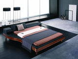 Queen Portofino Adjustable Leatherette Bed with built-in Nightstands - View Image 1