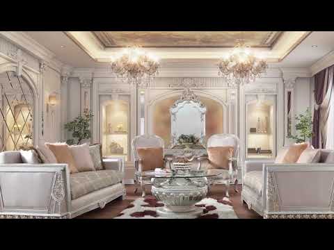 Hd-6034 Traditional Living Room Set In Silver Finish Beige Pearl Fabric By Homey Design
