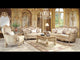 Hd-8925 Traditional Living Room Set In Champagne & Antique Gold Finish | Homey Design