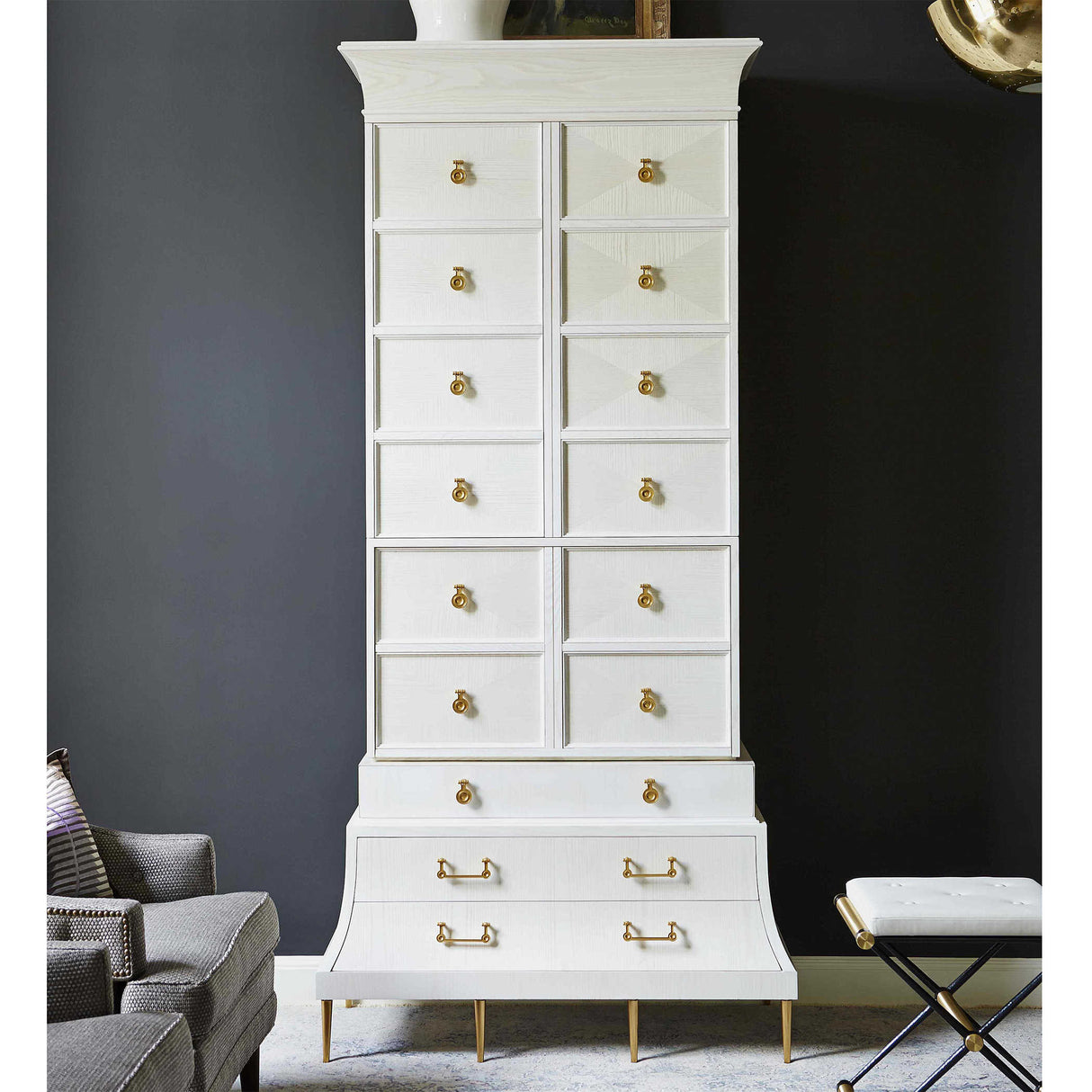 Uttermost Mansard Tall Cabinet 2 Cartons, Sku: R25360 Home Elegance USA