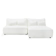 Divani Casa Racine - Modern White Fabric Modular Sectional Sofa
