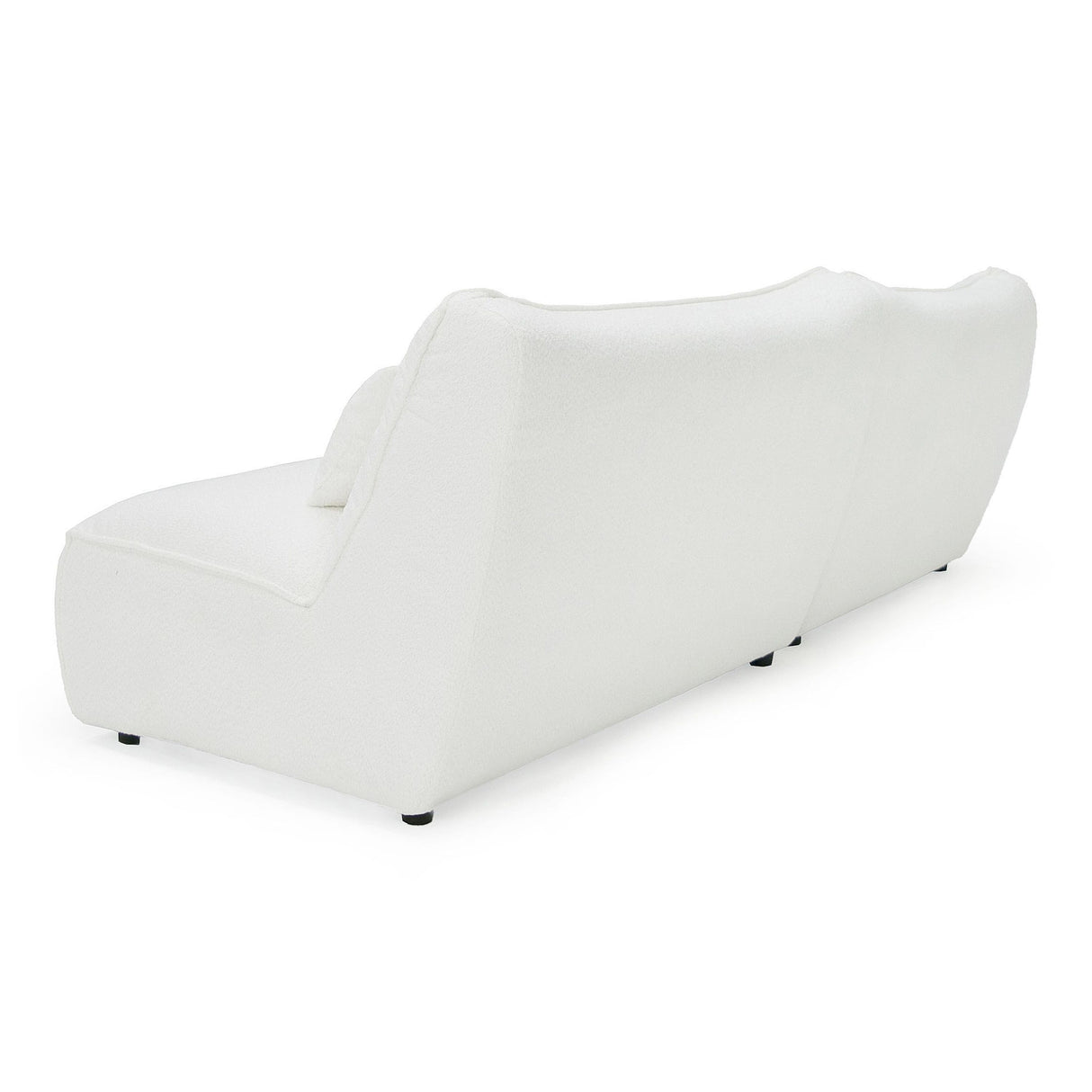 Divani Casa Racine - Modern White Fabric Modular Sectional Sofa