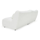 Divani Casa Racine - Modern White Fabric Modular Sectional Sofa