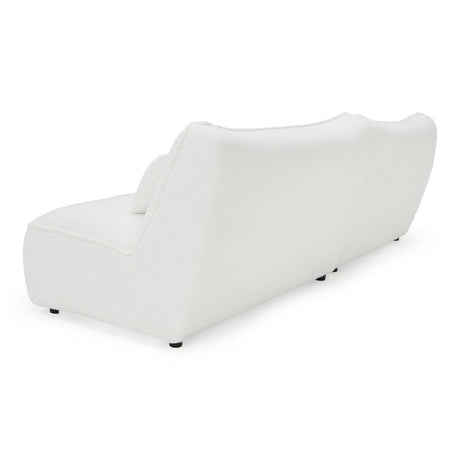 Divani Casa Racine - Modern White Fabric Modular Sectional Sofa