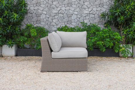 Pacifica Outdoor Beige Sectional Sofa Set - View Image 1