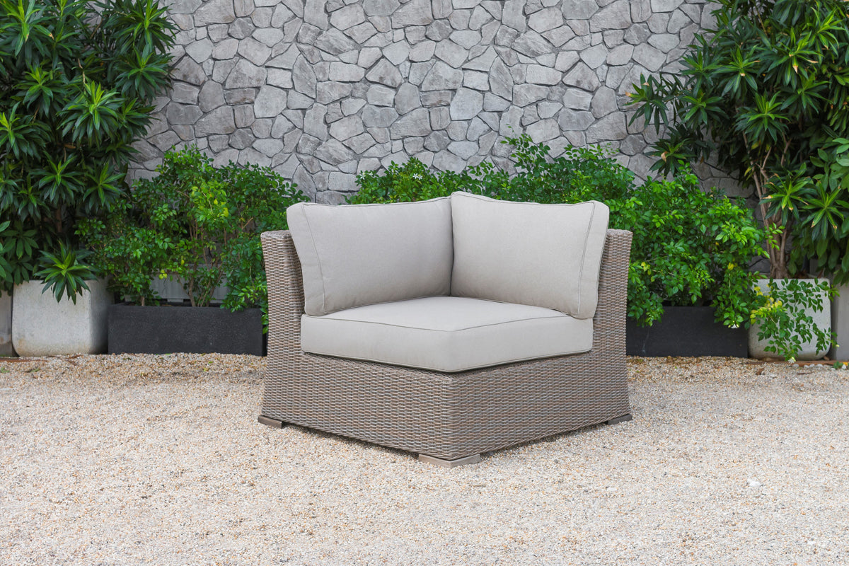 Pacifica Outdoor Beige Sectional Sofa Set - View Image 1