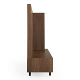 Raskin - Contemporary Walnut Entertainment Center w/ LED Lighting - View Image 1