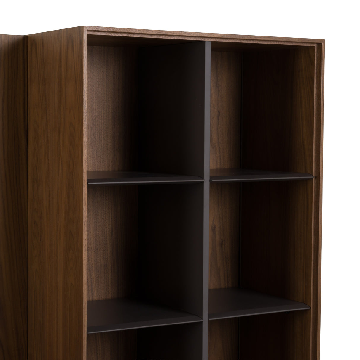 Raskin - Contemporary Walnut Entertainment Center w/ LED Lighting - View Image 1
