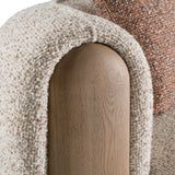 Raywood Modern Sectional Sofa in Multicolored Boucle Fabric and Ash Frame | VIG Furniture