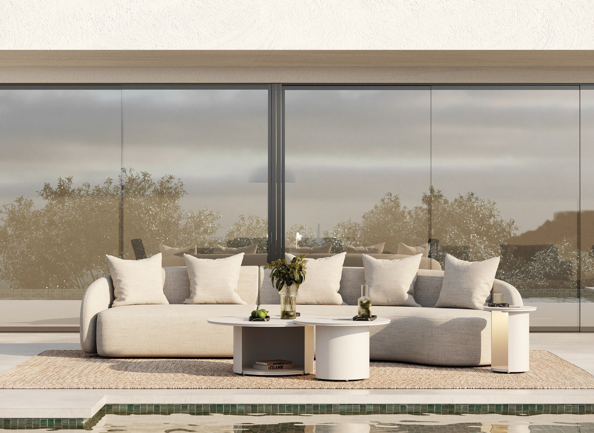 Tabarca - Outdoor Beige Fabric Sectional Sofa - View Image 1