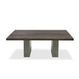 Modrest Renzo Modern Oak & Concrete 79" Dining Table - Home Elegance USA