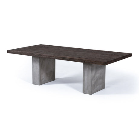 Modrest Renzo Modern Oak & Concrete 94" Dining Table