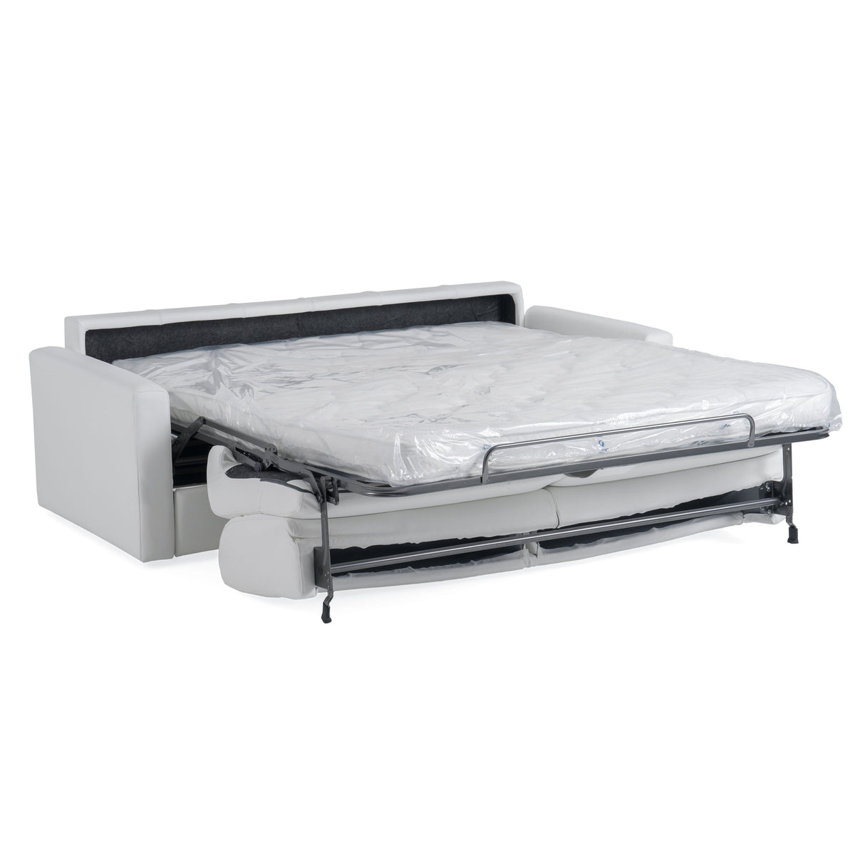 Lamod Italia Revers - Italian Modern White Leather Queen Sofabed