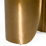 Reynold - Glam Faux Marble + Gold Stainless Steel 94-Inch Dining Table - View Image 1