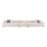 Rhonda - Modern Ivory Beige Fabric Modular Sectional Sofa - View Image 1