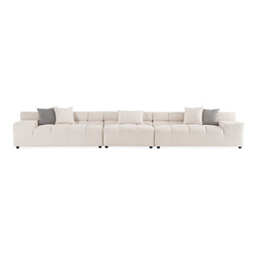 Rhonda - Modern Ivory Beige Fabric Modular Sectional Sofa - View Image 1