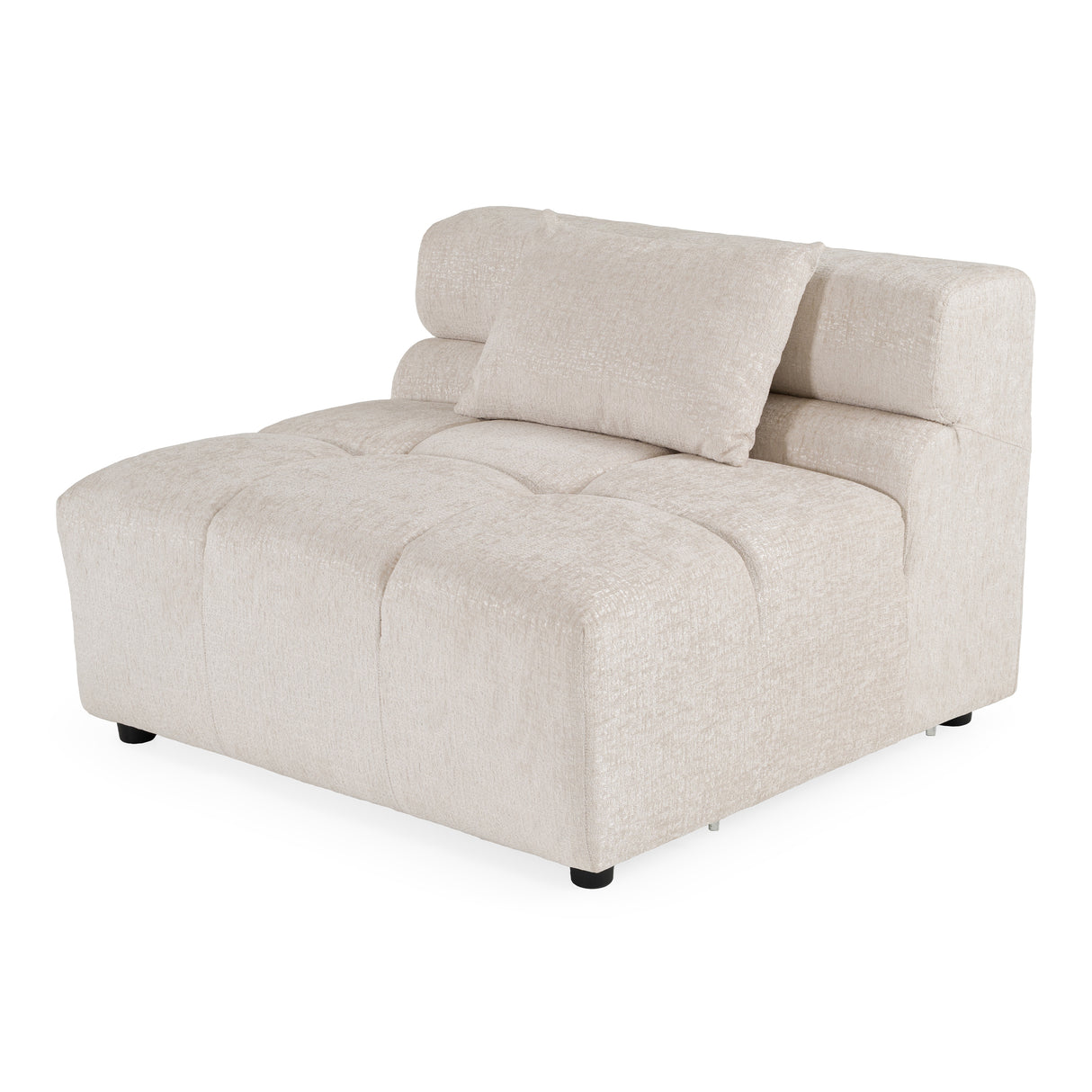 Rhonda - Modern Ivory Beige Fabric Modular Sectional Sofa - View Image 1
