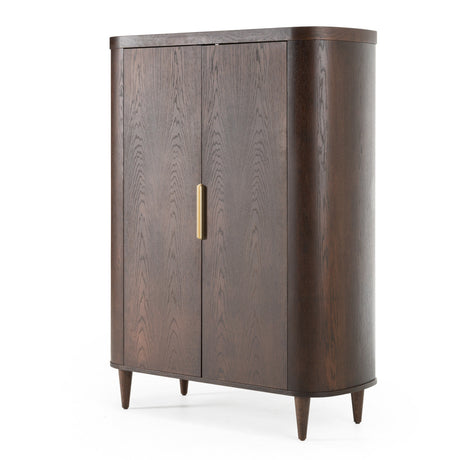 Richmond - Modern Brown Rounded Tall Buffet - View Image 1