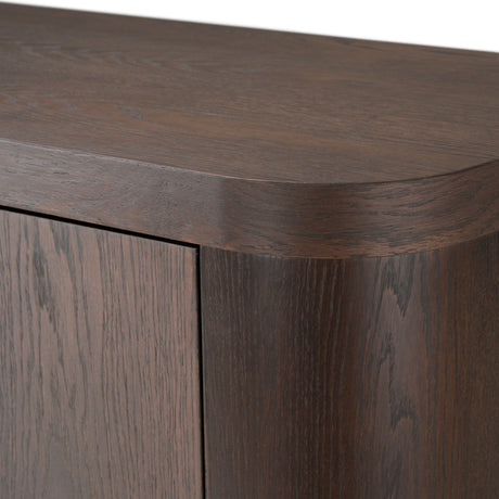 Richmond - Modern Brown Rounded Tall Buffet - View Image 1