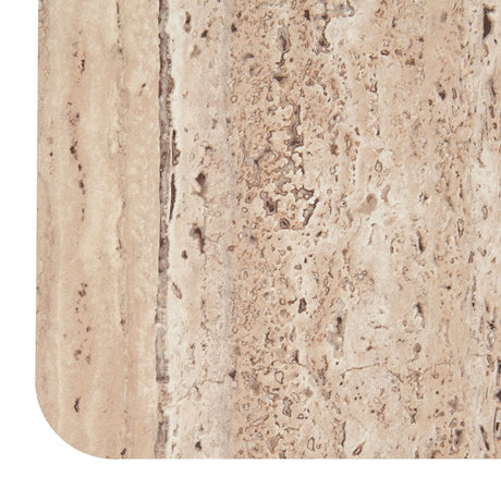 Nova Domus Roma - Modern Faux Travertine Square Coffee Table