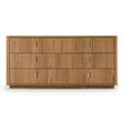 Roma - Modern Oak + Gold Dresser - View Image 1