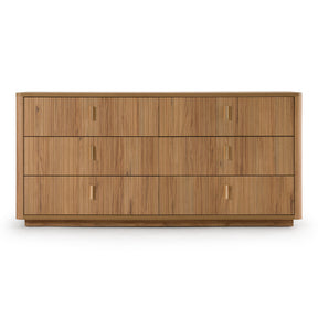 Roma - Modern Oak + Gold Dresser - View Image 1