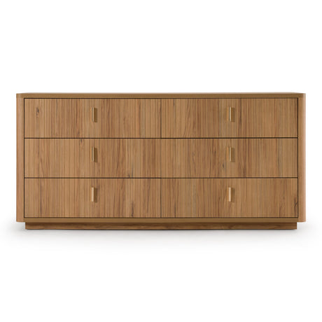 Roma - Modern Oak + Gold Dresser - View Image 1