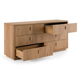 Roma - Modern Oak + Gold Dresser - View Image 1