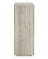Nova Domus Roma - Modern Faux Travertine + Gold Chest