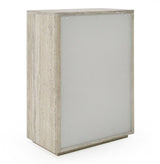 Nova Domus Roma - Modern Faux Travertine + Gold Chest
