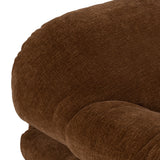 Crockett - Modern Brown Fabric Sectional Sofa - View Image 1