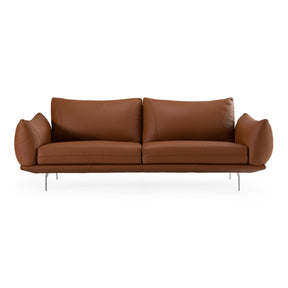 Saint Tropez - Modern Italian Cognac Leather Sofa - View Image 1