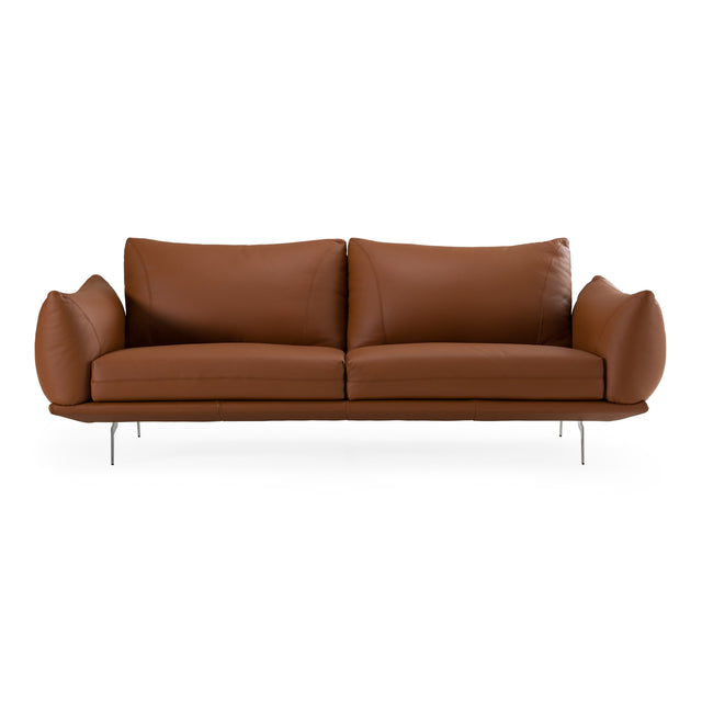 Saint Tropez - Modern Italian Cognac Leather Sofa - View Image 1